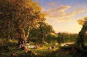 Thomas Cole The Picnic oil